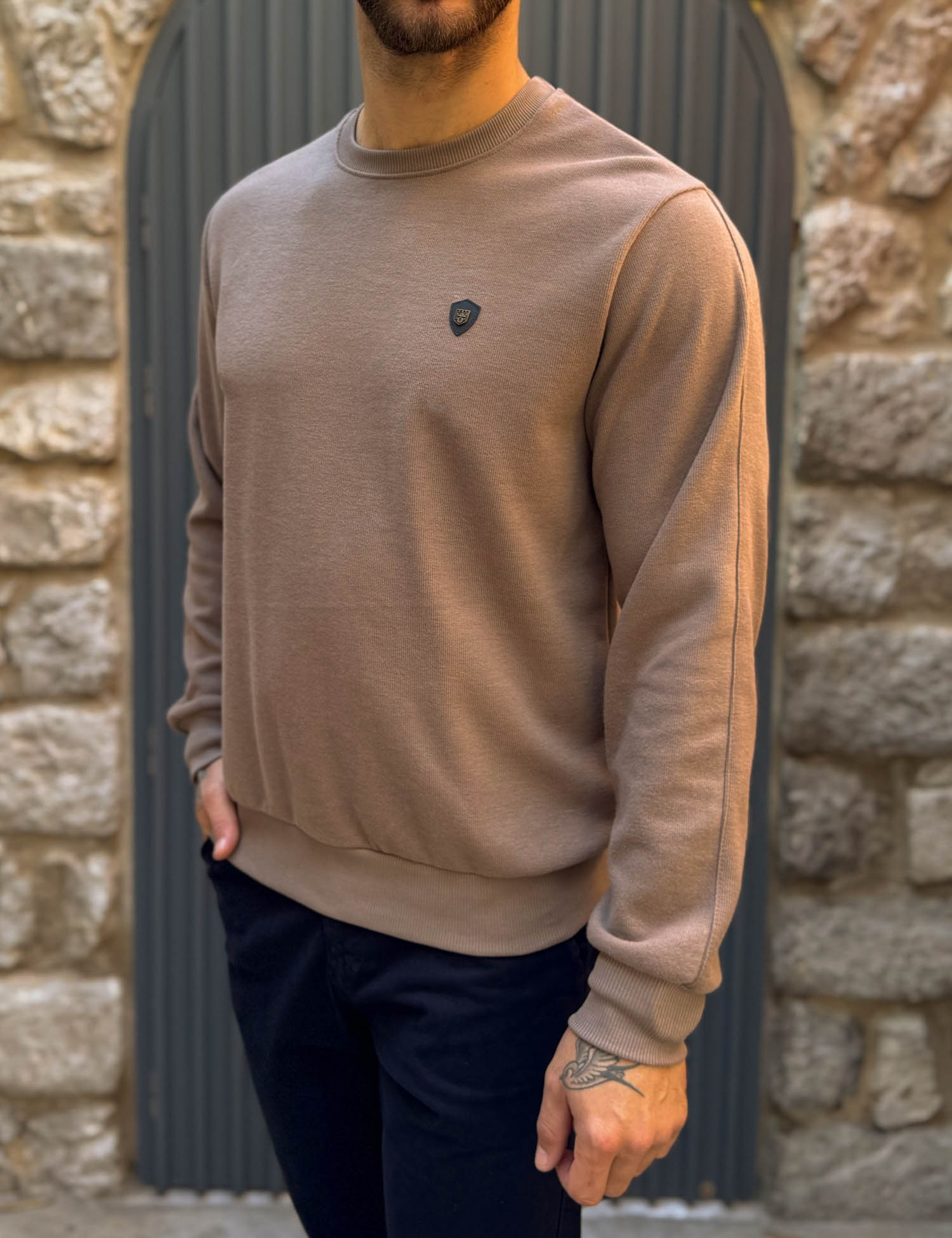 Everbest Ανδρική πούρο μακρυμάνικη ριπ μπλούζα Plus Size 261030P φωτογραφία